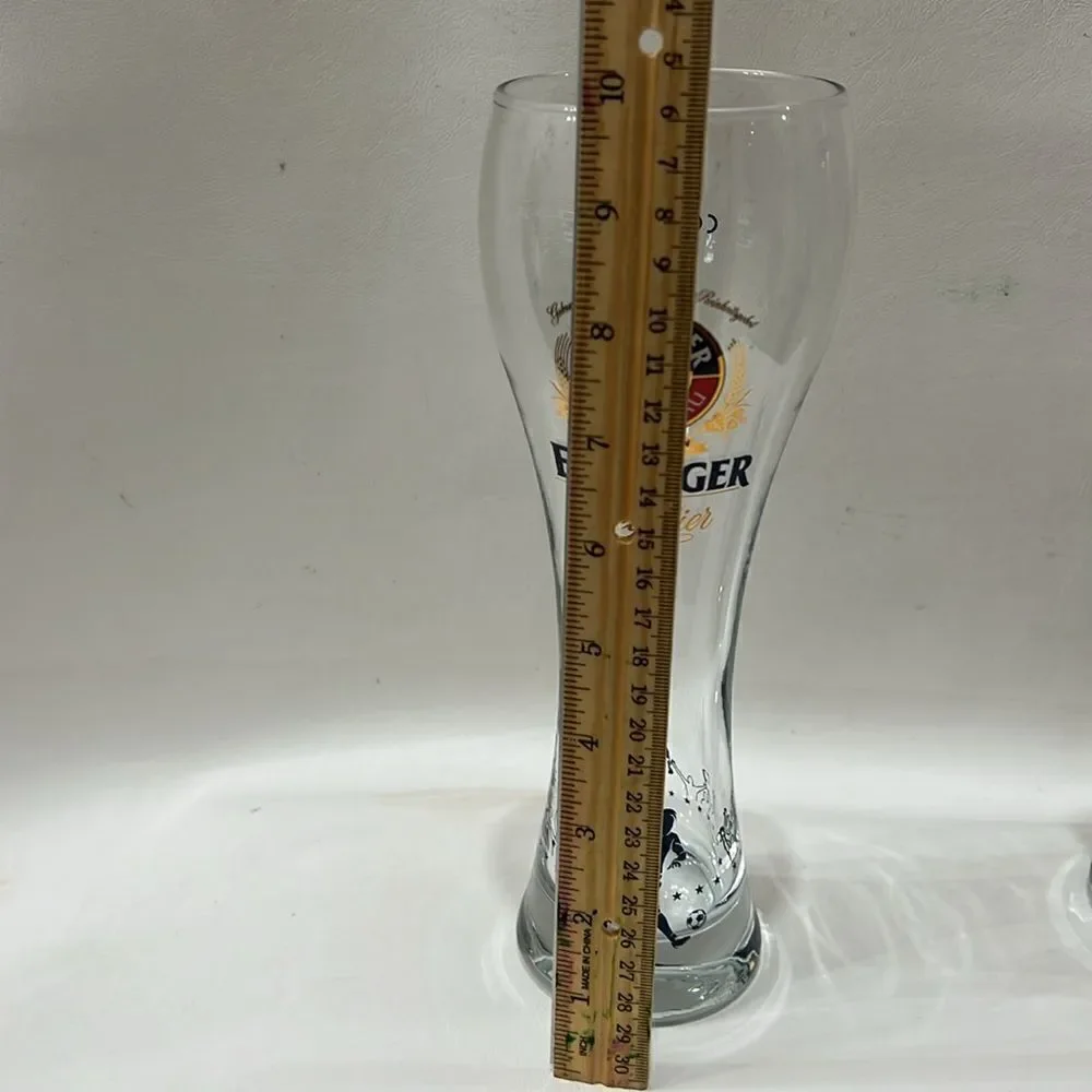 Erdinger Weissbrau Aus Bayern Glasses German Football World Cup Beer Set Of 2